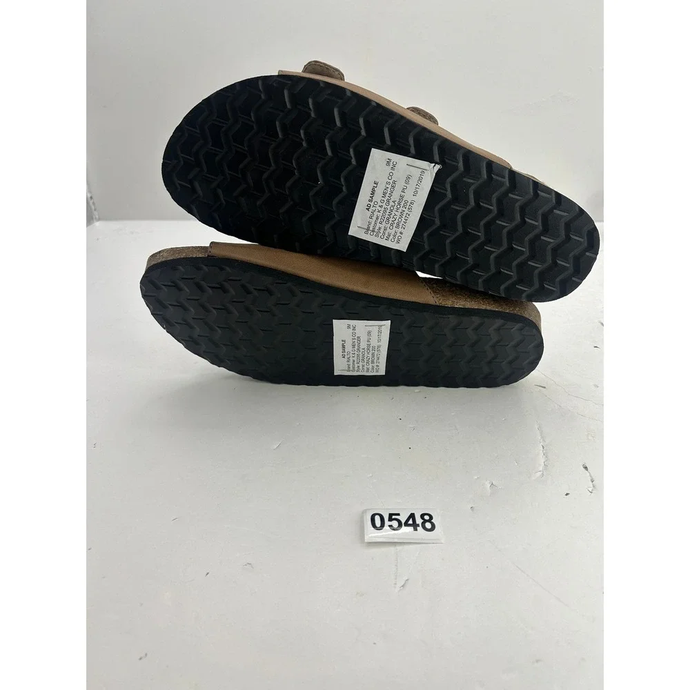 Rialto Granjola Double Strap‎ Slide Sandals Mens 9 Brown